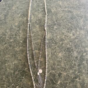 Silver Layered Necklace